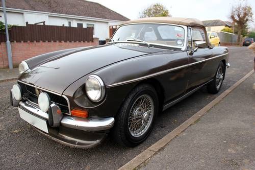 1975 MG B Roadster - Over drive and Wire Wheels SOLD