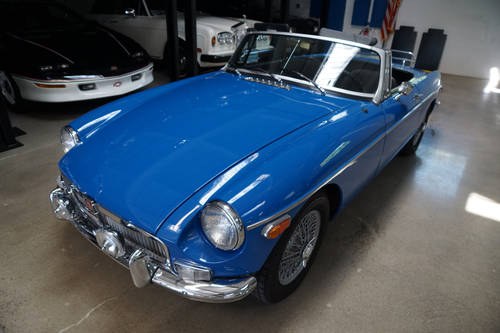 1968 MGB Roadster in Royal Blue color with O/D SOLD