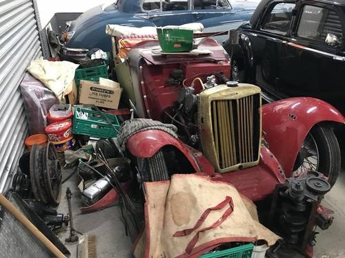 DECEMBER AUCTION. MG TC Restoration Project Circa 1946 For Sale by Auction