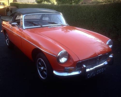 MGB ROADSTER PROJECT 1970 SOLD