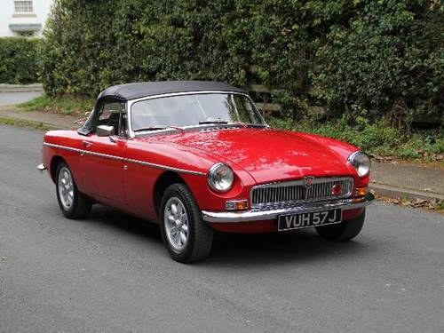 1971 MGB Roadster - Heritage Shell Rebuild VENDU