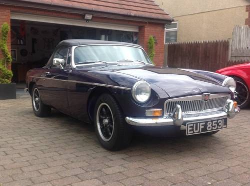 1972 MGB Roadster Black Tulip overdrive 4 owners SOLD