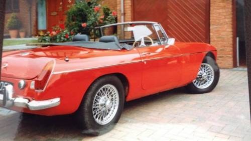 Gorgeous 1972 Red MGB Roadster. Chrome Bumpers. For Sale