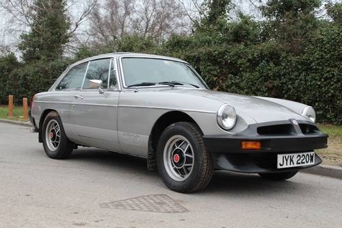 MG B GT LE 1981 - To be auctioned 26-01-18 For Sale by Auction