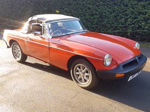 **FEBRUARY AUCTION** 1981 MG B Roadster For Sale by Auction