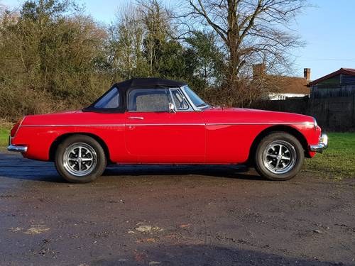 MG B Roadster, Red, 1973, HERITAGE SHELL SOLD