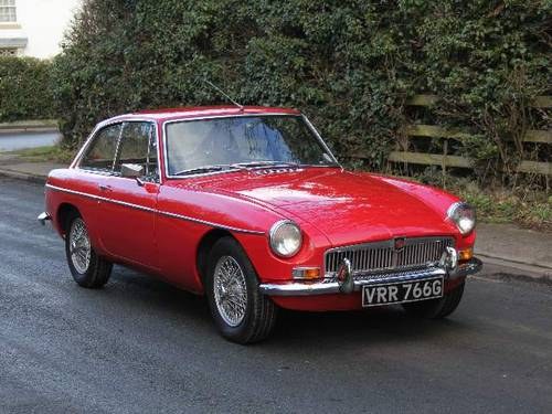 1969 MGB GT Beautifully presented example, wires, O/D, 85k miles VENDUTO
