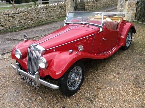 MG TF 1954 in Red with MG Registration number SOLD