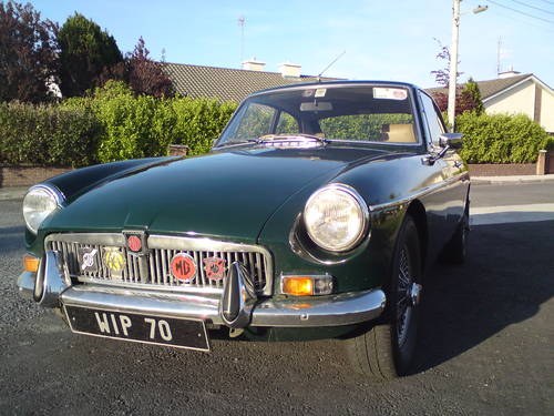 MGB GT 1972 British Racing Green + Tan Leather For Sale