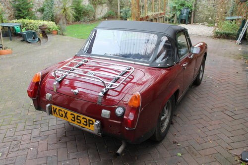 mg midget 1975 with chrome bumpers  SOLD