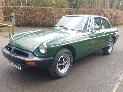 REMAINS AVAILABLE. 1981 MG B GT **ONLY 3867 MILES** For Sale by Auction