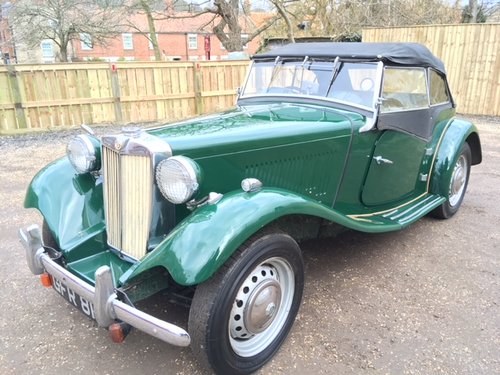 **MARCH AUCTION** 1953 MG TD For Sale by Auction