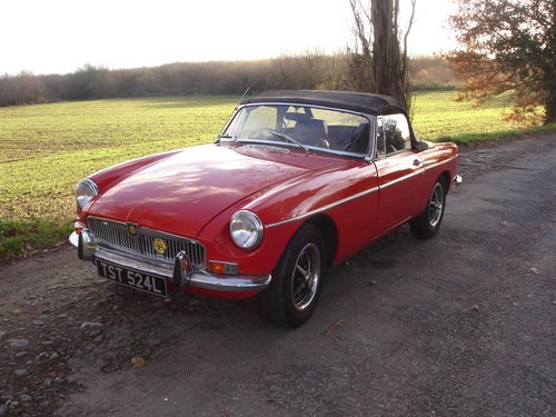 1972 Mgb roadster For Sale