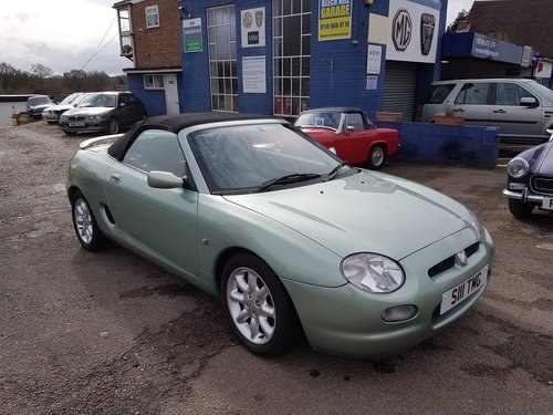 2001 MGF 1.8 Alumina green very low mileage, excellent SOLD