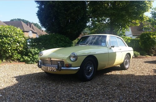 MGB GT 1968 Primrose Yellow For Sale