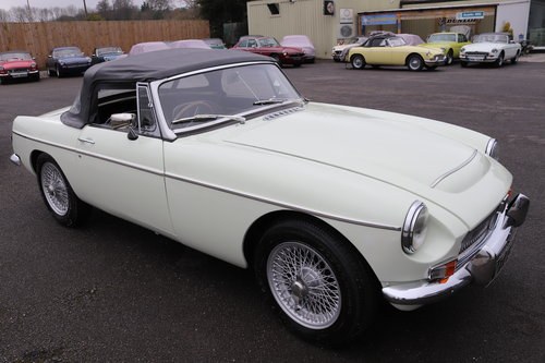 1968 MGC Roadster in snowberry white SOLD
