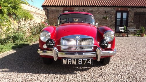 1958 MGA COUPE, ORIENT RED, REGISTERED 12.12.1958 For Sale