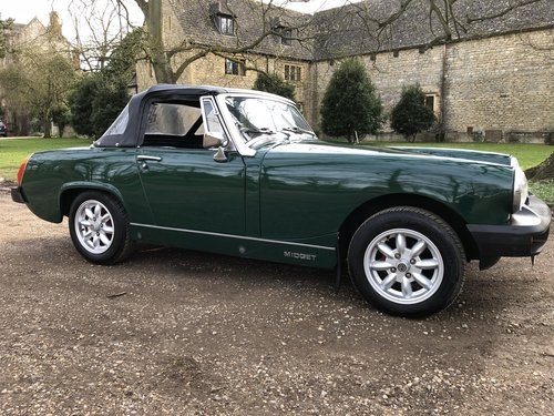 1977 MG Midget restored with a new Heritage bodyshell. In vendita