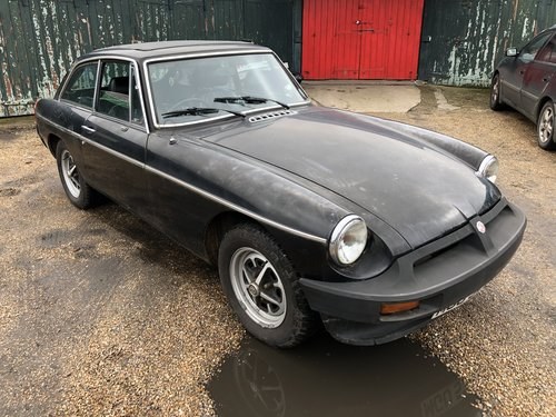 1980 MG B GT 1798cc Petrol 4 speed coupe black For Sale