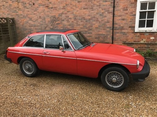 1976 Flamenco red MGB GT  SOLD