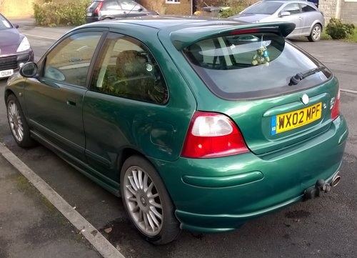 2002 MG ZR 160 LE MANS GREEN 91K HUSBAND & WIFE OWNED In vendita