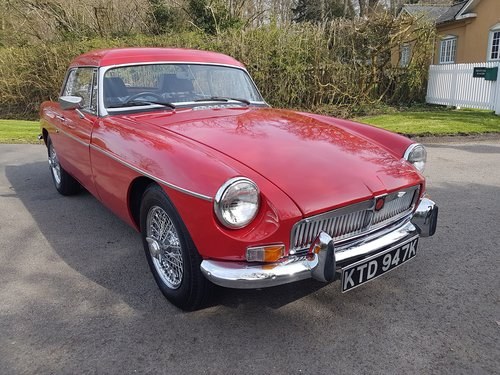 1971 MGB Roadster Flame Red / Chrome Wire Wheels SOLD