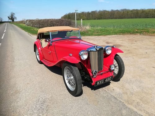 MG TC 1947 - Matching Numbers, History, Original For Sale