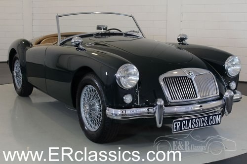 MGA cabriolet 1956 British Racing Green, wire wheels For Sale