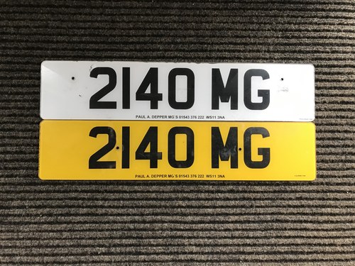 MG Registration on retention 2140MG For Sale