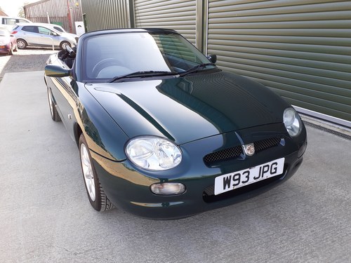 2000 MG MGF in superb condition, low mileage SOLD