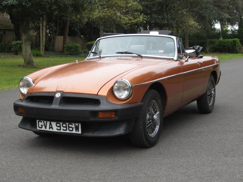 1981 Low Mileage MGB Roadster LE For Sale