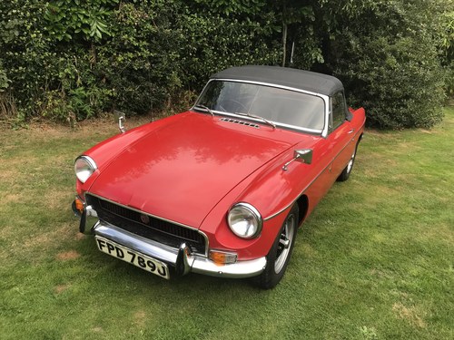1971 MGB Roadster Automatic:  A Rare One Owner Classic For Sale