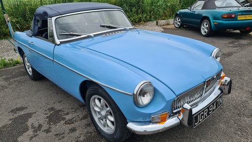 1974 MGB in Iris blue, Bare shell rebuild For Sale