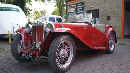 MG TC 1948 RED IN IMMACULATE CONDITION