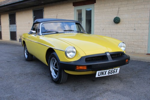 1981 MG B ROADSTER (TWO OWNERS) For Sale