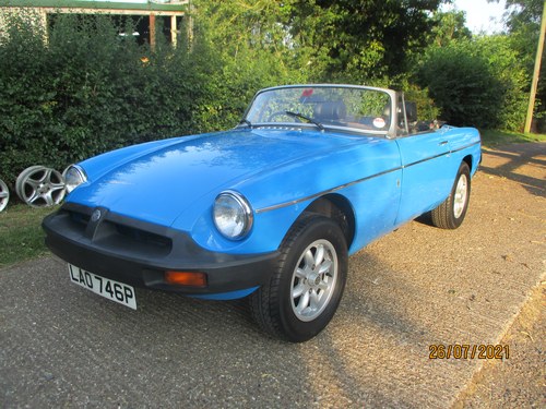1975 Lovely Pageant Blue Roadster O/D Alloys, great history For Sale