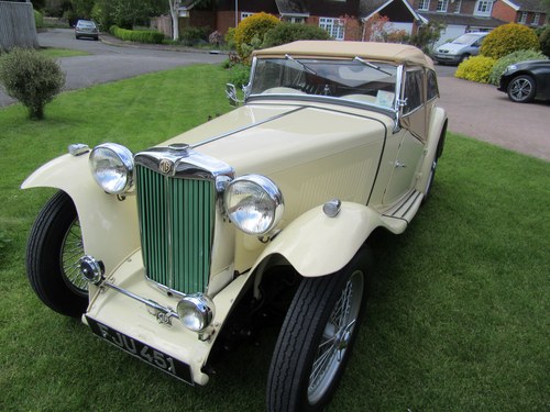 1949 MG TC In stunning condition after concours restoration. For Sale