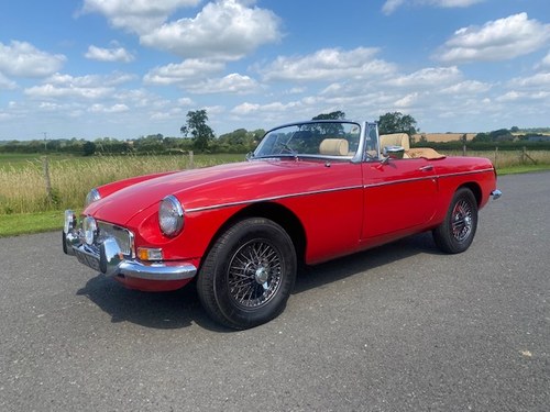 1976 MG MGB roadster in Carmine red SOLD