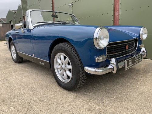 1972/L MG Midget MkIII 1275cc in Teal Blue by Mike Authers SOLD