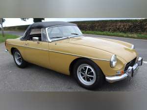1972 MGB Roadster With Overdrive  Finished in Harvest Gold For Sale (picture 1 of 12)