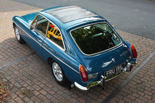 1973 MGB GT - Teal Blue, Restored, Overdrive, Huge History VENDUTO