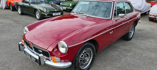 1975 Factory MGB GT V8 in Damask Red, 5 speed For Sale