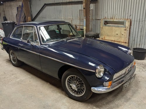 1970 MG B GT Coupe Blue For Sale