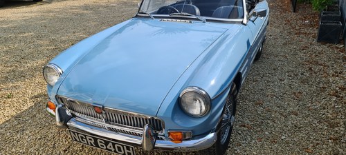 1970 MGB HERITAGE SHELL IN Iris BLUE SOLD