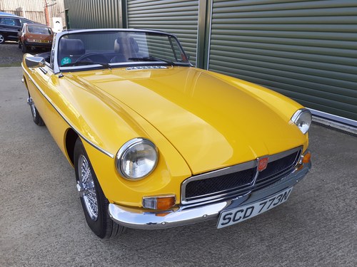 1974 MGB Roadster in excellent condition SOLD