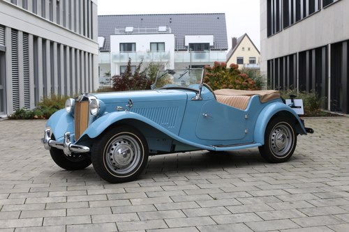 1952 A charming fully restored MG TD in Clipper Blue. SOLD