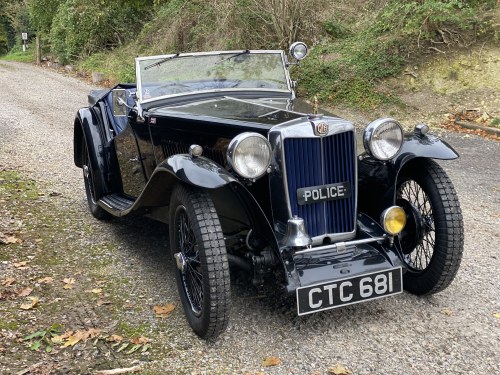 1937 MG TA ex Lancashire Constabulary VERKAUFT
