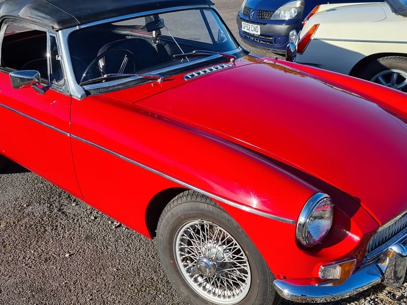 MGB MK1 Pull handle , UK car in Tartan Red,fully rebuilt