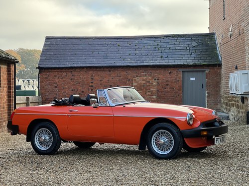 1981 MGB Roadster. 5 Speed Gearbox. Weber 45 DCOE SOLD