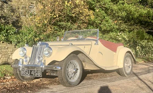 1954 Ivory MG TF viewed by king of thailand For Sale